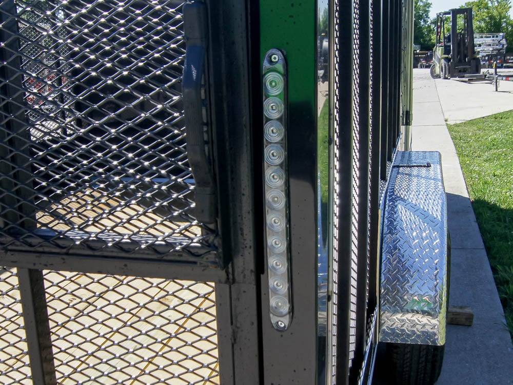 7x18 Hybrid Flat-Nose Enclosed Trailer with 4ft Mesh Deck Storage - Image 4