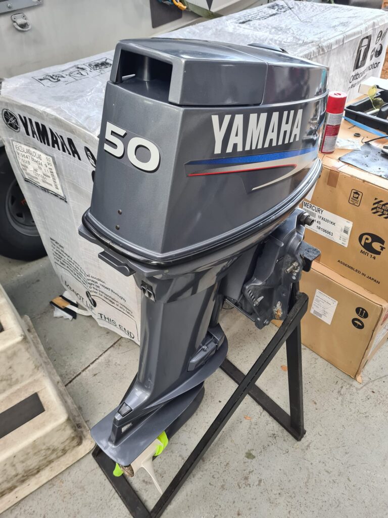 Yamaha 50 HP 2-Stroke Short Shaft 50HMHOS Outboard Motor | Electric Start with Trim & Tilt