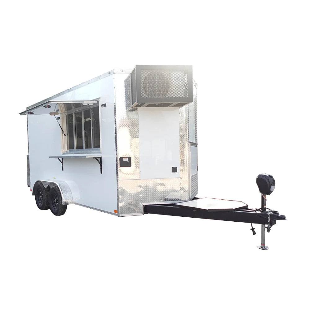 7' X 14' White Concession Trailer Food Event Catering